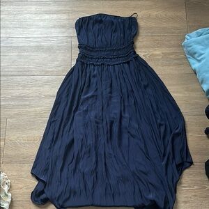 Ramy Brook Navy Blue Strapless Dress